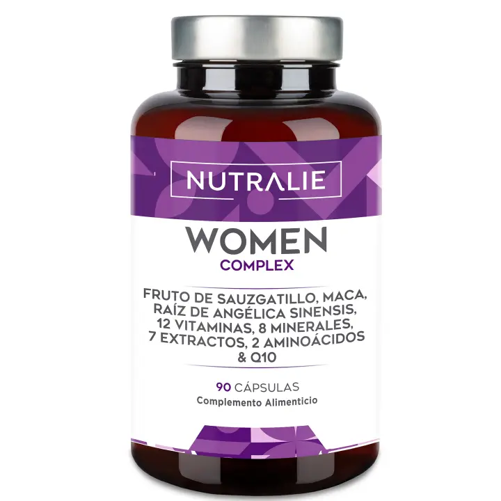 Multivitaminas Mujer Complex - Energía - Equilibrio Hormonal - Inmunidad - Piel Pelo - Huesos - Complejo Vitamínico Completo + 20 Vitaminas y Minerales - 90 Cápsulas - 1