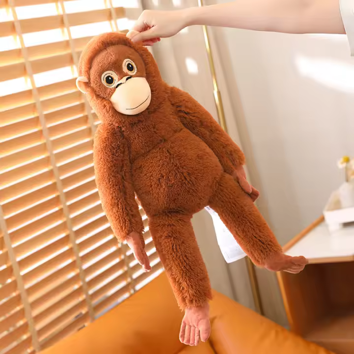Juguete De Peluche Gorila Realista Para Niños Regalos De Cumpleaños Animal De Zoo Wild Onez Juguete Suave De Algodón PP - 1
