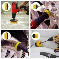 Kit de 3 cepillos y taladro eléctricos para fregar alfombras, superficies de baño, bañeras, muebles, duchas, azulejos, neumáticos, herramienta de limpieza - details 3