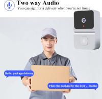 Timbre de video inalámbrico inteligente, Visión Nocturna de 480P, Audio bidireccional, almacenamiento en la Red, Alimentación por Agua - details 2