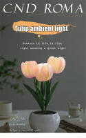 Lámpara De Noche LED En Forma De Tulipán Para Dormitorio Lámpara De Mesa Simulación De Ramo De Flores Atmosfera Romántica Regalo De Cumpleaños Decoración Del Hogar - details 0