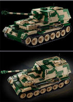 Bloques De Construcción Para Niños Modelo De Tanque Panzerkampfwagen VIII Maus De La Segunda Guerra Mundial WW2 Juguetes Educativos Para Adolescentes Y Adultos - details 25