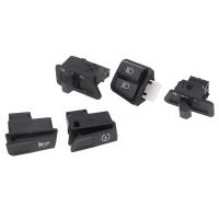 Juego De 5 Piezas Botones De Interruptor De Arranque Bocina Luz Señal De Giro Alto Bajo Para Motos Scooter ATV Mopeds Accesorios - details 1