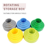Organizador De Herramientas Rotativas 360 Grados Con 116 Orificios Mini Brocas Y Ruedas De Pulido Rotación Para Almacenamiento Y Soporte - details 1