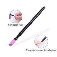 Herramienta De Manicura 1pc/5pcs Pedicura Stone Pusher De Uñas Sandía De Uñas Art De Uñas Trimmer Buffer Eliminador De Cutícula - details 1