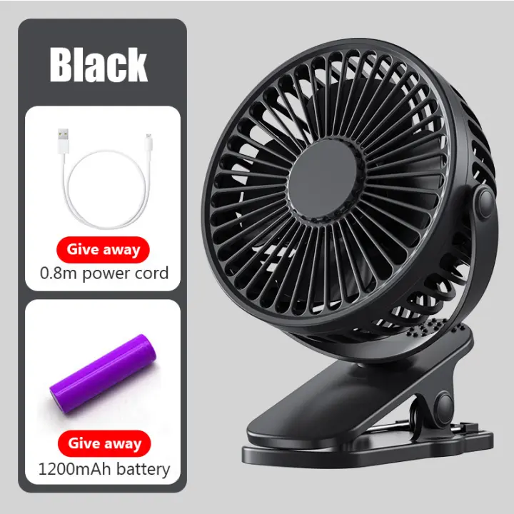 Mini Ventilador de Clip de mano USB portátil, conveniente y Ultra silencioso, eléctrico, recargable, lindo Ventilador de refrigeración pequeño para estudiantes - 1