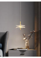 Lámpara Colgante Nórdica LED Para Iluminación Interior Decoración De Hogar Comedor Sala De Estar Escaleras Material Acryl Y Hierro Fuente De Luz LED - details 20