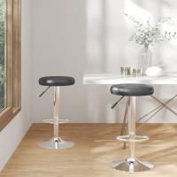 vidaXL Taburetes de cocina 2 unidades cuero sintético en color Negro/Gris/Blanco y más | cómodas modernas ergonómicas para comedor cocina salón hogar - details 0