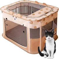 Casa De Gato Plegable Con Almohadilla De Taza Kitten Lounger Sweet Cat Bed Para Cachorros Y Gatos Pequeños Materiales De Oxford Cómodo Y Transpirable - details 1