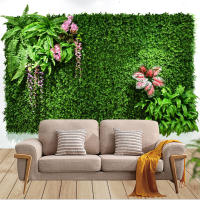 Cerda De Hierba Artificial 40x60cm Eucalipto Falso Césped Para Decoración De Jardín Fiesta Y Muralla Colgante Mat De Vegetación - details 6