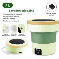 Máquina De Lavar Portátil De 7L Plegable Pequeña Con Modos Automáticos Cesta De Ropa Máquina De Lavar Para Viajes Y Uso Doméstico - details 5