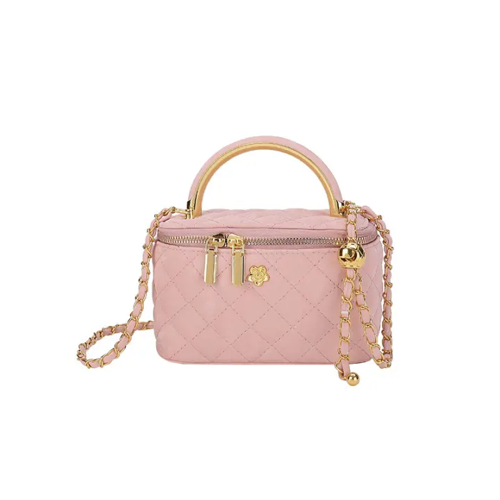 Bolso de mano de La Cadena del Bolso para las mujeres, Bolso cosmético en forma de Diamante de moda elegante - 1