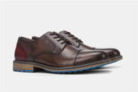 Zapatos Casuales Retro Para Hombre Derbies De Cuero Nueva Moda 2023 #AL6603 Suela De Goma Transpirables Aumento De Altura - details 9