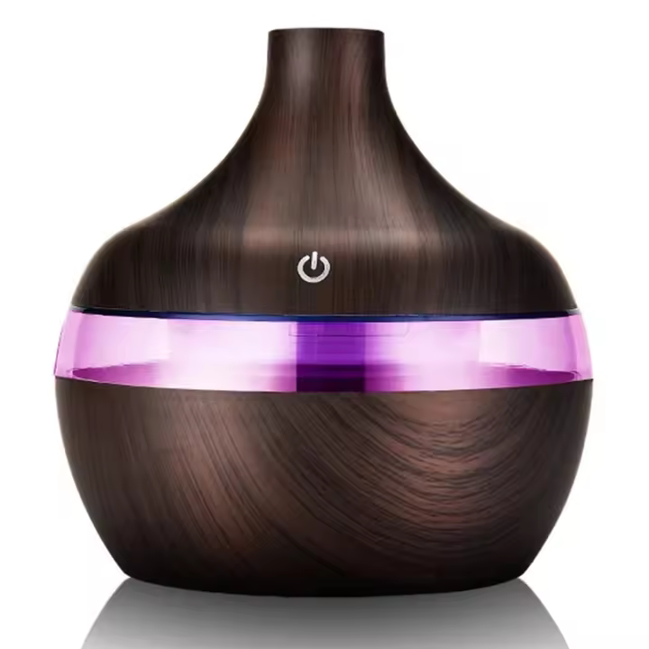 Humidificador De Madera USB Con Purificador De Aire Y Difusor De Aceites Esenciales Mist Frío Para El Hogar Silencioso Y Deficiente - 1