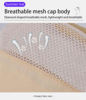 Sombrero De Pescar Para Niños Y Niñas Xinbaoguan 100% Poliéster Con Gran Alas Protección Solar Transpirable Para Verano - details 10