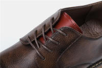 Zapatos Casuales Retro Para Hombre Derbies De Cuero Nueva Moda 2023 #AL6603 Suela De Goma Transpirables Aumento De Altura - details 3