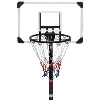 vidaXL Canasta de baloncesto policarbonato transparente 216-250 cm - details 4