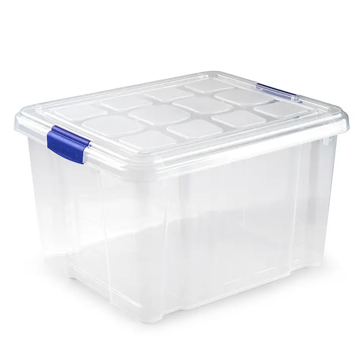 25L- Caja de Almacenaje 25 litros plástico de alta calidad, reutilizable y reciclable resistente 36 x 42 x 25 - 1