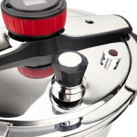 Olla a Presión Super Rápida Shiro 6 y 8 Litros con Temporizador Digital – Acero Inoxidable 18/10 Válvulas de seguridad, valido para todo tipo de cocina y Full inducción - details 3
