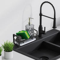 Soporte Para Esponja Y Detergente En Acero Inoxidable Organizador De Cocina Drenaje Racks Y Almacenamiento Ecológico Para Esterilla De Lavabo - details 2