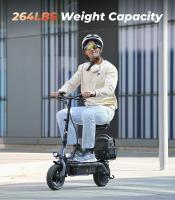Patinetes Electricos Adultos iScooter F3 con Asiento y Cesta Trasera, Motor de 1000W, Batería de 48V 13Ah, Neumático Neumático de 10 Pulgadas, Velocidad Máxima de 45km/h, Alcance de 60km, Freno de Tambor Delantero y Trasero, Carga Máxima de 120kg - details 10