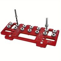 Kit De Localizador De Agujeros Para Madera Con Guía De Perforación Straight Juego De Juego De Herramientas Manuales De Aluminio - details 8