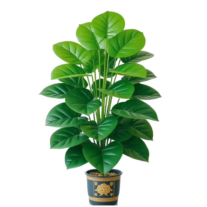Gran Planta Artificial De Pothos Con 24 Hojas Para Decoración Interior Y Exterior Perfecta Para Sala De Estar Y Oficina