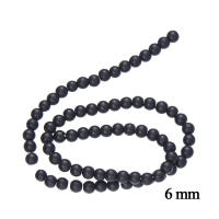 Cuentas De Piedra Naturales Mate Negras Redondas Para Creación De Joyería DIY Accesorios Para Pulseras 4/6/8/10/12 MM - details 7