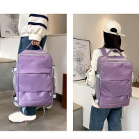 Mochila de viaje repelente al agua para mujer, carga USB para portátil con mochila escolar, con correa de equipaje, informal - details 17