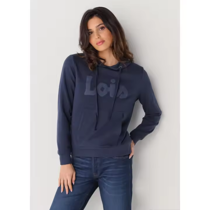 LOIS JEANS - Sudadera con capucha logo Lois - 1