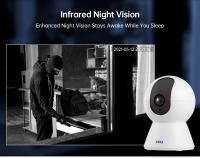 Cámara IP WiFi KERUI 5MP Tuya Smart Mini Cámara De Seguridad Doméstica Inalámbrica Con Seguimiento Automático 3MP Full HD Para Interior - details 4