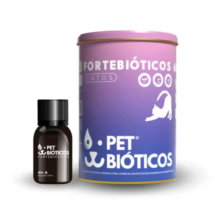 PETBIOTICOS - Fortebioticos  Probioticos Para Gatos 600 Gotas 30 Ml - 1
