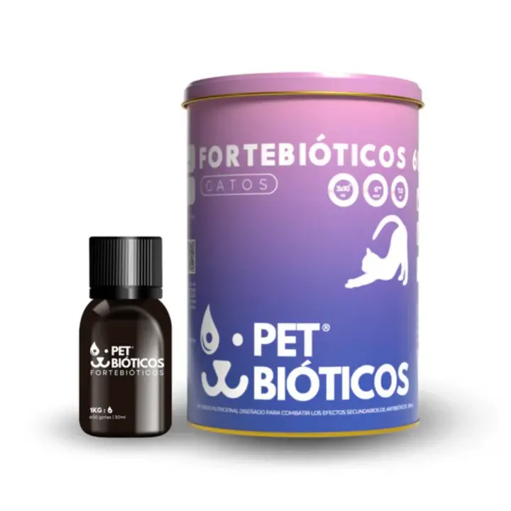 PETBIOTICOS - Fortebioticos  Probioticos Para Gatos 600 Gotas 30 Ml - 1