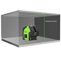 Nivel De Láser Verde Huepar 2 Líneas 2 Puntos Plumb Ángulo De Fan Self-leveling 130° Cruzada Vertical Y Horizontal Herramientas De Nivelación - details 2
