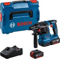 Bosch Professional 18V System martillo perforador a batería GBH 18V-22 (con SDS plus, indicado para perforar orificios entre 6 mm y 10 mm, incl. 2 baterías de 4,0 Ah, cargador GAL 18V-40, en L-BOXX) - details 0