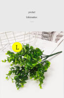 1PC Eucalipto Artificial Con 7 Ramas Decoración De Interiores Para Restaurante Y Jardín Arreglo Floral De Hojas De Eucalipto Para Exhibición Y Decoración - details 4