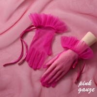 Guantes De Boda Para Novia Estilo Romántico Y Dulce De Largo Muñeca Para Mujer Guantes De Fiesta De Baloncesto - details 12