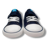 Mustang Zapatilla Lona Sneakers Barefoot Niña 49065 MARINO Respetuoso calzado niños Summer ROYALE CORDONETS - details 3