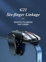 G21 Triger De 6 Dedos Para Juego De Móvil Compatible Con Android E iOS Botón ABS Para Tiro En PUBG Joystick Universal Gamepad - details 1
