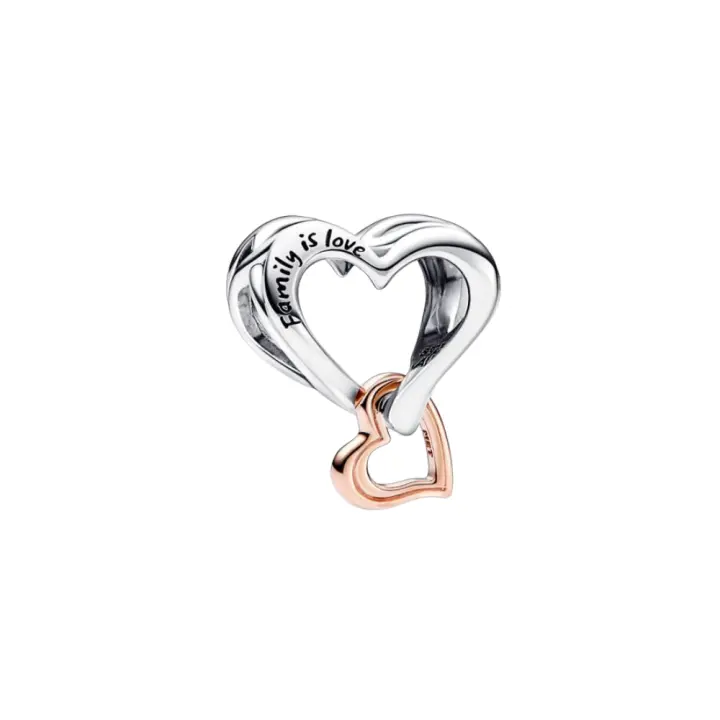 Charm Corazón Infinito en Filigrana en Dos Tonos - Charm Universo - 1