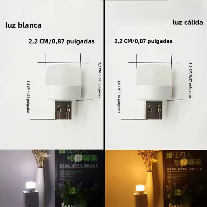 Lámpara LED Portátil USB Para Lectura Y Decoración De Habitaciones Mini Lámpara De Mesa Para Libros Protección Ocular Ahorro De Energía - 1