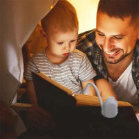 Luz De Libro LED Mini Recargable Con Clip Y Protección Ocular Para Lectura En Viaje Y Dormitorio 3 Colores Ajustables 360° - details 13