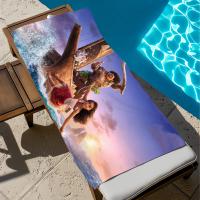 Toalla De Playa Grande De Secado Rápido Dibujos Animados Moana 2 Para Deporte Gimnasio Baño Camping Viaje Tamaño 150x220CM - details 6