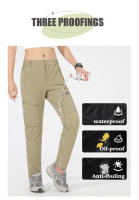 Pantalones De Senderismo Para Mujer LNGXO Estirables 4 Maneras Impermeables Verano Pantalones De Cargo Para Trekkking Escalada Camping Deportes Al Aire Libre Trousers De Montaña - details 3