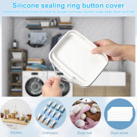 Contenedor De Tabletas De Lavandería 2.8L/4.5L/5.5L Caja De Almacenamiento Transparente Con Tapa Y Sistema Pop-Up Para Habitación Y Cocina - details 6