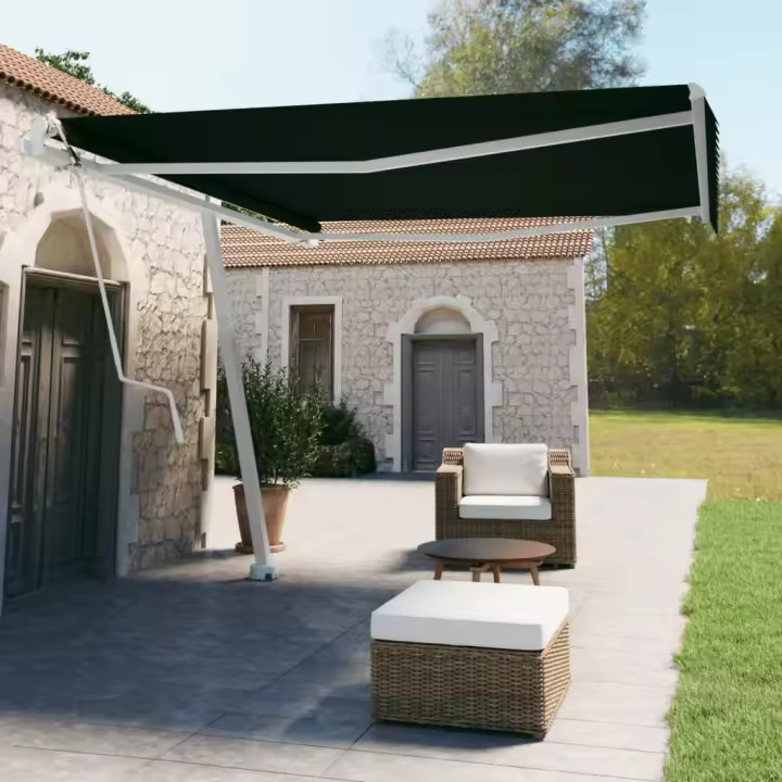 vidaXL Toldo de pie automático gris antracita 400x350 cm - 1