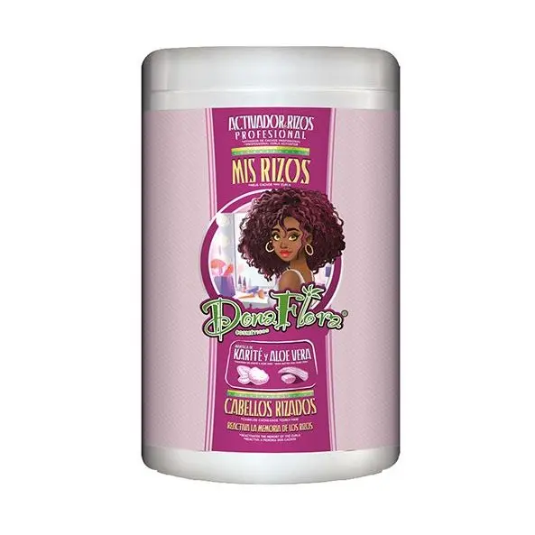 CasaSofia- Pack Promocional  Dona Flora Mis Rizos champu 1000ml + Mascarilla 1000ml + Activador de Rizos 1000ml. Para cabello rizado u ondulado. reactiva la memoria de los rizos, devolviéndoles su elasticidad, flexibilidad y movimiento natural. - 1