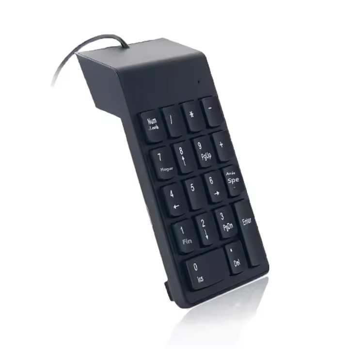 Teclado Numérico De Cable Mini 18 Teclas Para Portátil PC Y Escritorio Estilo Slim Compatible Con Laptop Y Desktop - 1