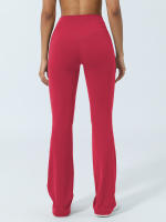 Pantalones Deporte De Yoga Para Mujer Leggings De Pierna Ancha Con Cintura Cross Fitness Levantamiento Glúteos Elasticidad Completa Acticewear Para Gimnasio Al Aire Libre - details 10