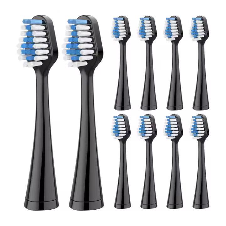 Cabezales De Cepillo De Dientes Reemplazables 10 Pcs Para Profundo Limpieza Compatible Con AquaSonic Duo Y Centro Dental Home - 1